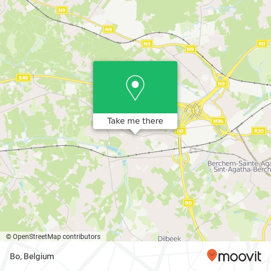 Bo, Brusselstraat 319 1702 Dilbeek map