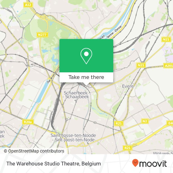 The Warehouse Studio Theatre map