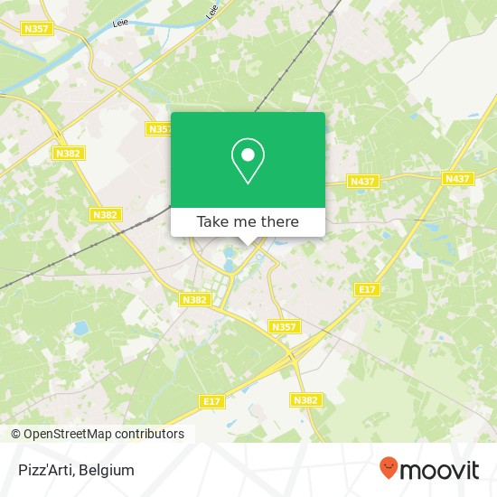 Pizz'Arti, Schakelstraat 8790 Waregem map