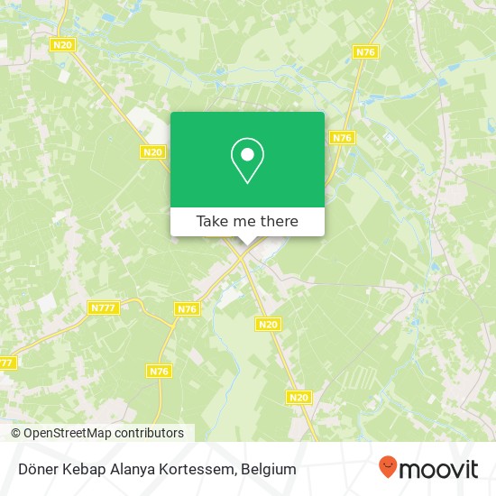 Döner Kebap Alanya Kortessem, Dorpsstraat 11 3720 Kortessem map