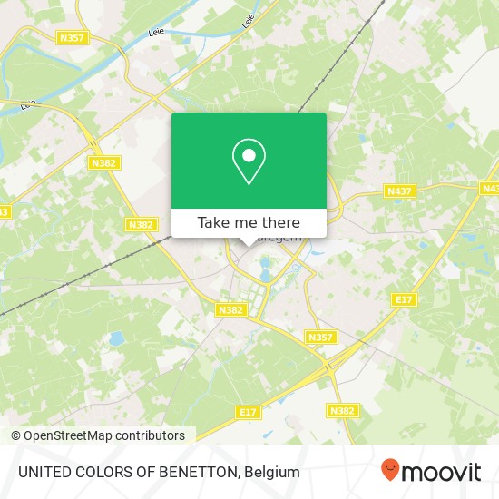 UNITED COLORS OF BENETTON, Stormestraat 75 8790 Waregem map