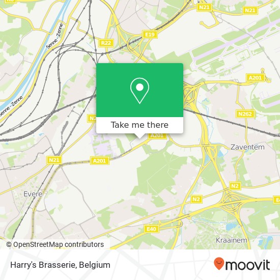 Harry's Brasserie, Bessenveldstraat 15 1831 Machelen map