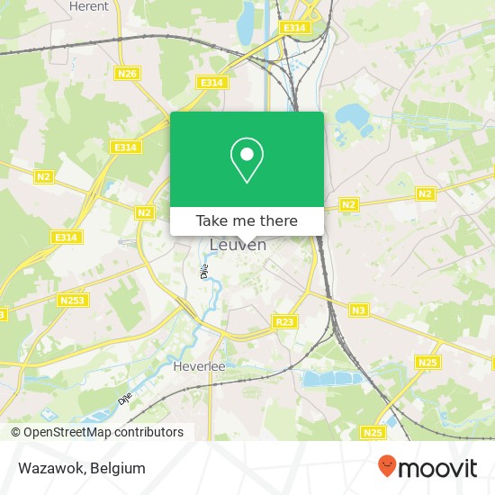 Wazawok, Rector de Somerplein 15 3000 Leuven map