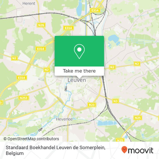 Standaard Boekhandel Leuven de Somerplein plan