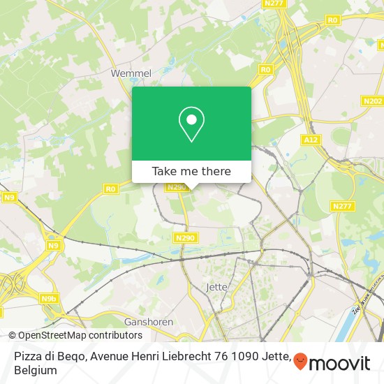 Pizza di Beqo, Avenue Henri Liebrecht 76 1090 Jette map