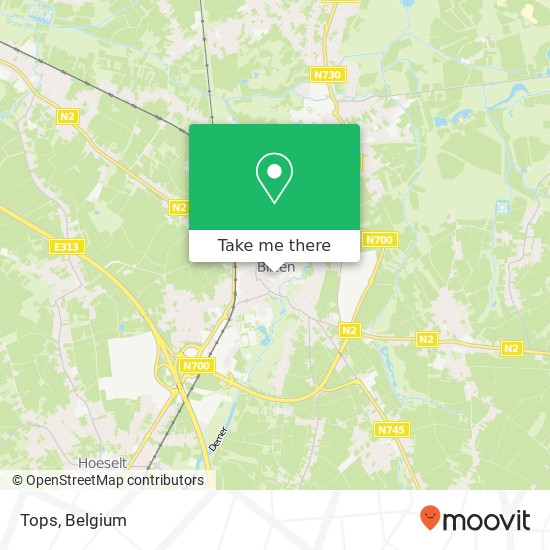 Tops, Onze-Lieve-Vrouwstraat 7 3740 Bilzen map