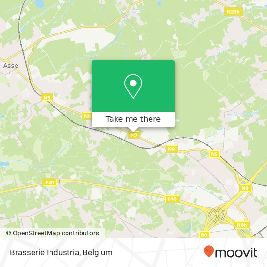 Brasserie Industria, Brusselsesteenweg 359 1731 Asse plan