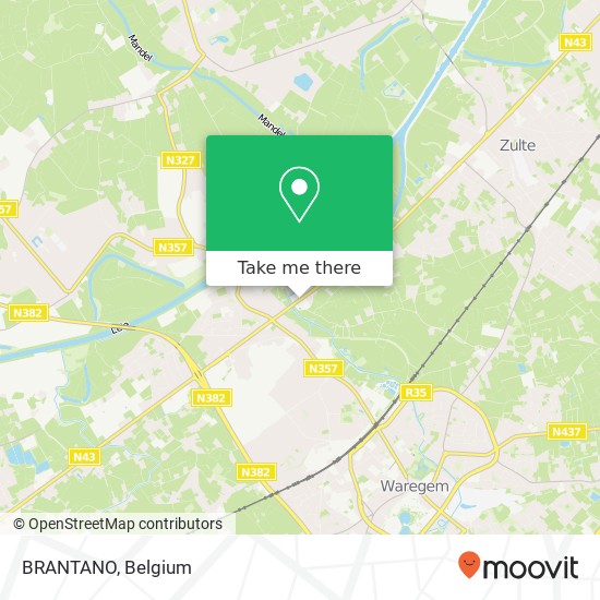 BRANTANO, Gentseweg 745 8793 Waregem map