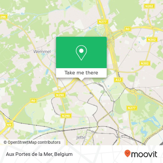 Aux Portes de la Mer, Avenue Houba de Strooper 756 1020 Bruxelles map