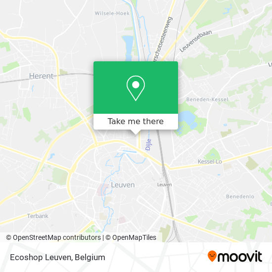 Ecoshop Leuven map