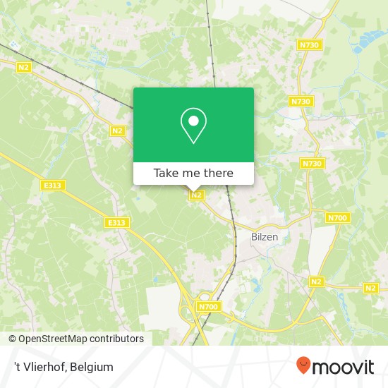 't Vlierhof, Hasseltsestraat 57 3740 Bilzen map