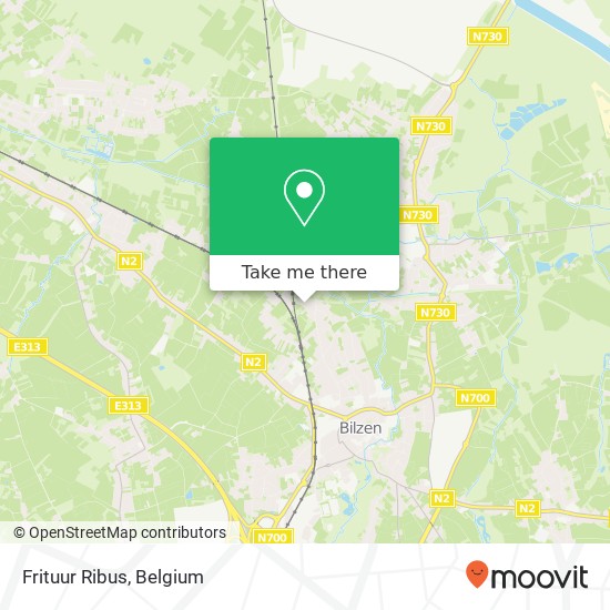 Frituur Ribus, Ribusstraat 11 3740 Bilzen map