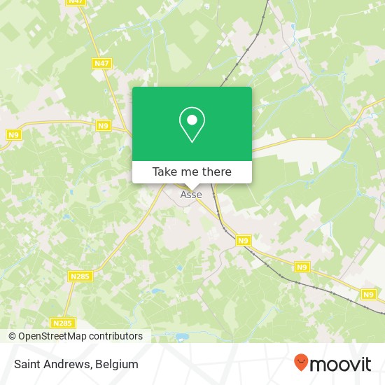 Saint Andrews, Weversstraat 14 1730 Asse map