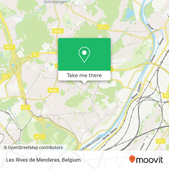 Les Rives de Menderes, Romeinsesteenweg 1800 Vilvoorde plan