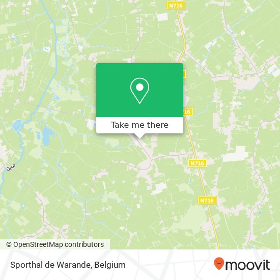 Sporthal de Warande, Ketelstraat 50 3454 Geetbets map