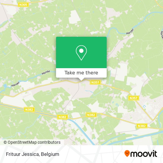 Frituur Jessica map