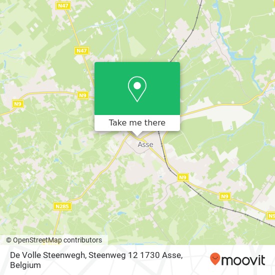 De Volle Steenwegh, Steenweg 12 1730 Asse map