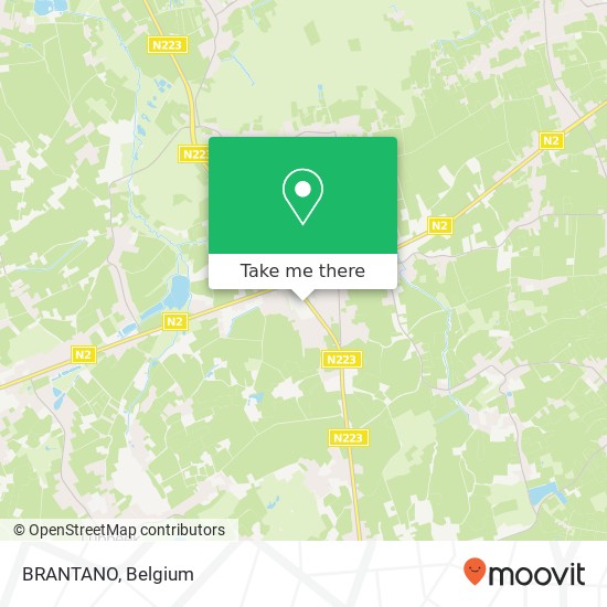BRANTANO, Gouden Kruispunt 44 3390 Tielt-Winge map