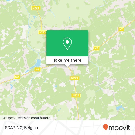 SCAPINO, Gouden Kruispunt 10 3390 Tielt-Winge map