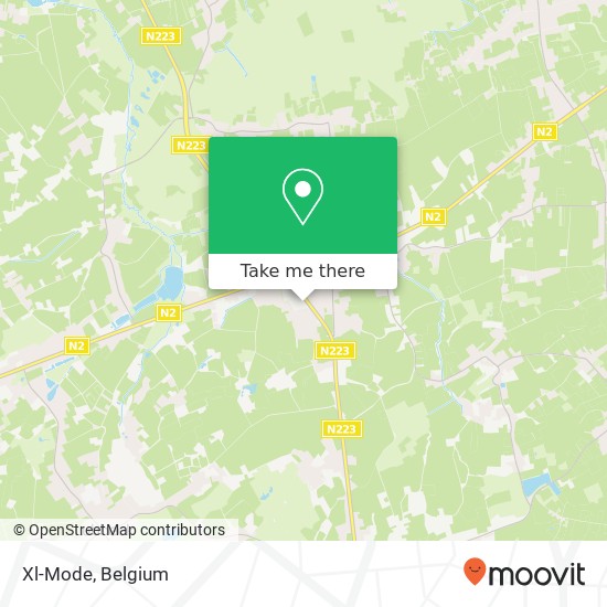 Xl-Mode, Gouden Kruispunt 9 3390 Tielt-Winge map