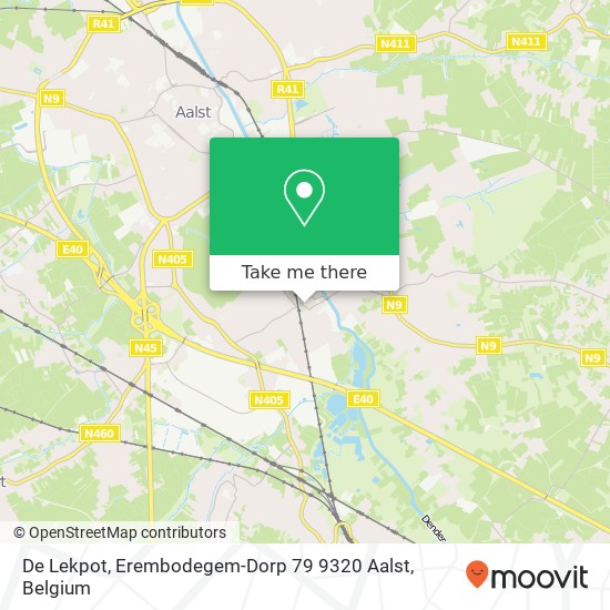 De Lekpot, Erembodegem-Dorp 79 9320 Aalst map