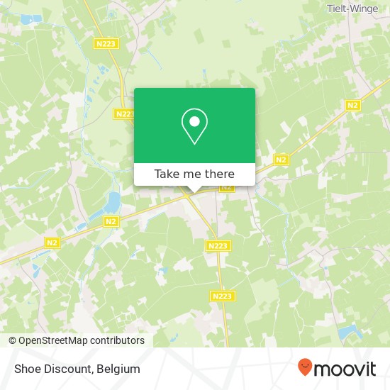 Shoe Discount, Gouden Kruispunt 41 3390 Tielt-Winge map