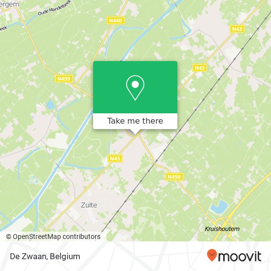 De Zwaan, Grote Steenweg 110 9870 Zulte map