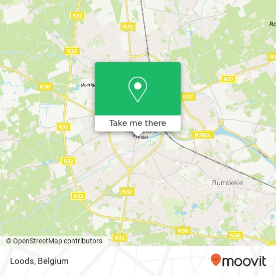 Loods, Verwerijstraat 25 8800 Roeselare map