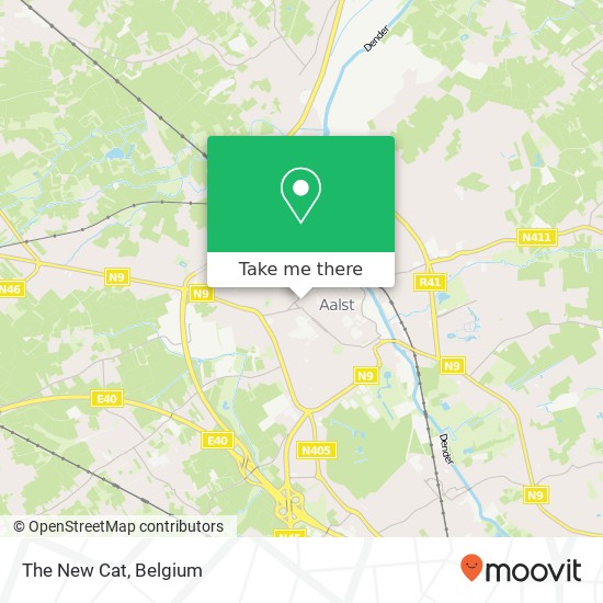 The New Cat, Vredeplein 7 9300 Aalst map