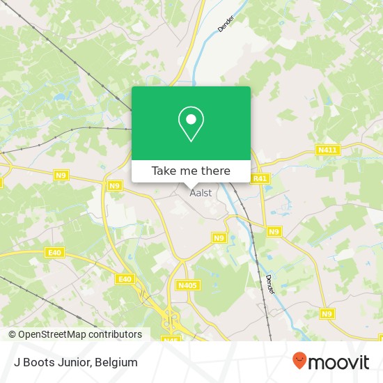 J Boots Junior, Nieuwstraat 9300 Aalst map