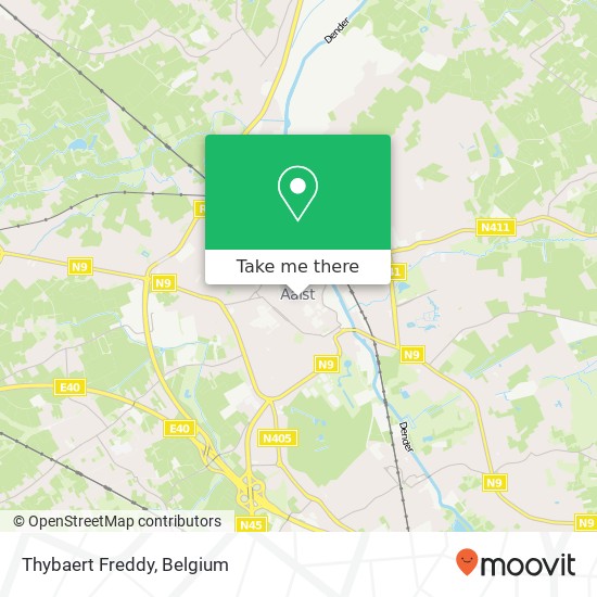 Thybaert Freddy, Grote Markt 8 9300 Aalst plan