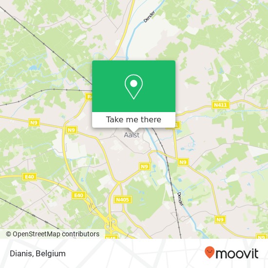 Dianis, Molenstraat 7 9300 Aalst map