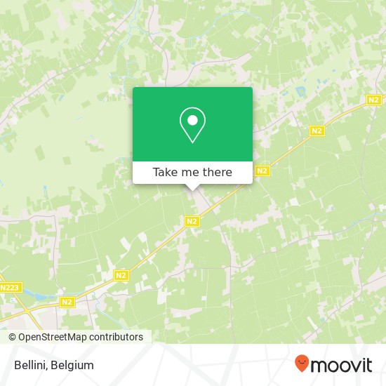 Bellini, Oude Leuvensebaan 9 3390 Tielt-Winge map
