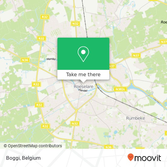 Boggi, Ooststraat 10 8800 Roeselare map