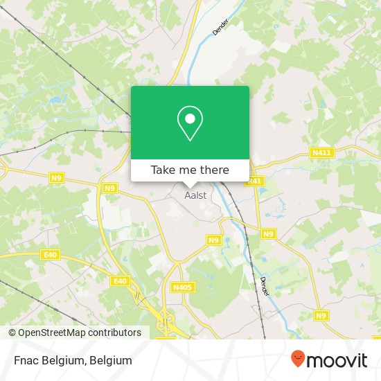 Fnac Belgium map