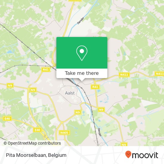 Pita Moorselbaan, Binnenstraat 9300 Aalst map