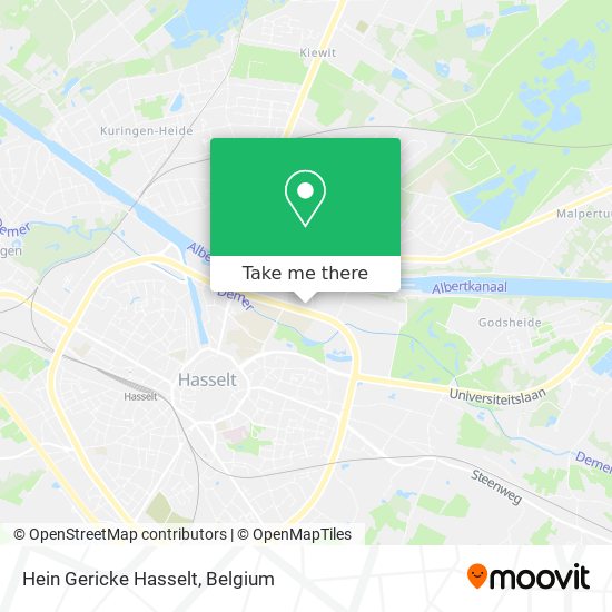 Hein Gericke Hasselt map