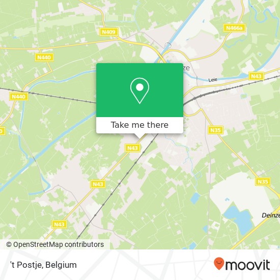 't Postje map