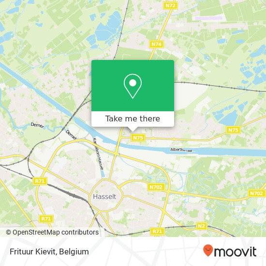 Frituur Kievit, Kiewitstraat 29 3500 Hasselt map