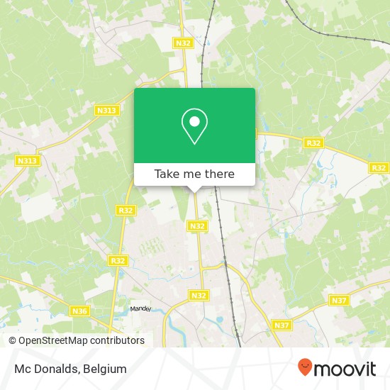 Mc Donalds, Brugsesteenweg 507 8800 Roeselare map