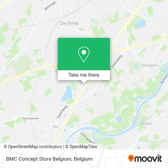 BMC Concept Store Belgium map