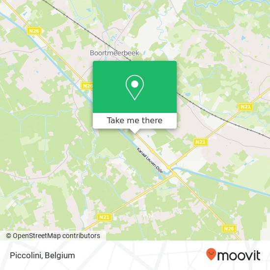 Piccolini, Leuvensesteenweg 3190 Boortmeerbeek map