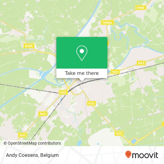 Andy Coesens, Stationsstraat 9800 Deinze map