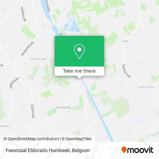 Feestzaal Eldorado Humbeek map