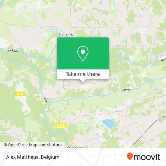 Alex Mattheus, Hogeweg 83 3118 Rotselaar plan