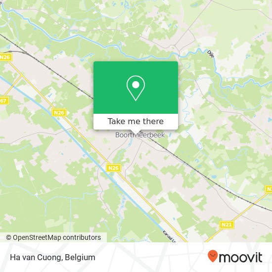 Ha van Cuong, Hanswijkstraat 8 3190 Boortmeerbeek map