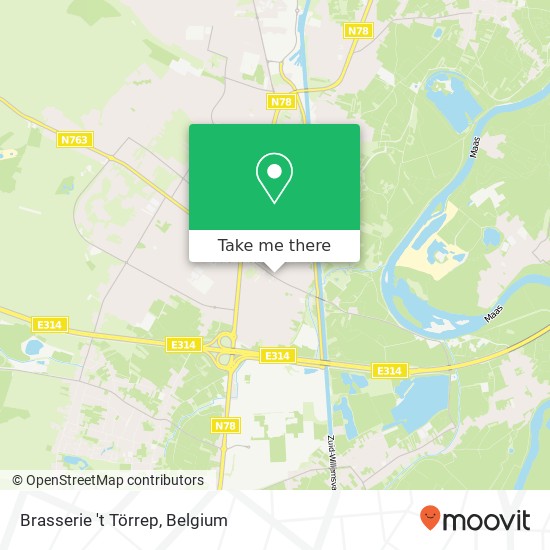 Brasserie 't Törrep, Dokter Haubenlaan 3630 Maasmechelen plan