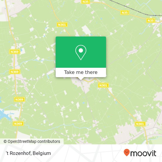 't Rozenhof, Stokstraat 2 8650 Houthulst map