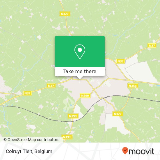 Colruyt Tielt, Deken Darraslaan 66 8700 Tielt map