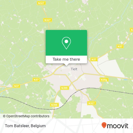 Tom Batsleer, Krommewalstraat 38 8700 Tielt map